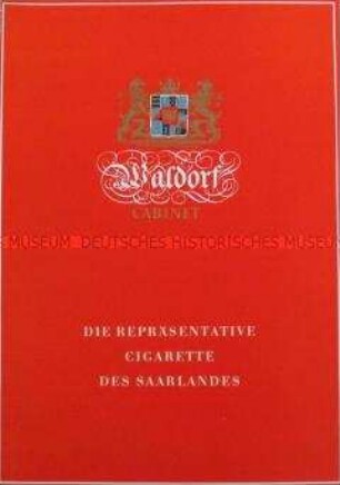 Werbezettel (Anschreiben an Geschäftsfreunde zur Einführung der Waldorf Cabinet Zigaretten)
