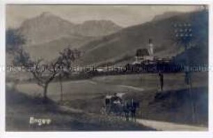 Ansicht der Landschaft um Praxmar im Sellraintal (Tirol)