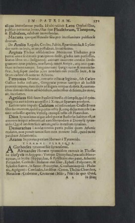 Tyranni plerique.