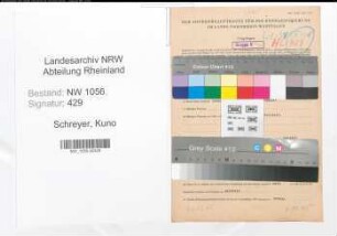 Entnazifizierung Kuno Schreyer , geb. 07.09.1902 (Lehrer)
