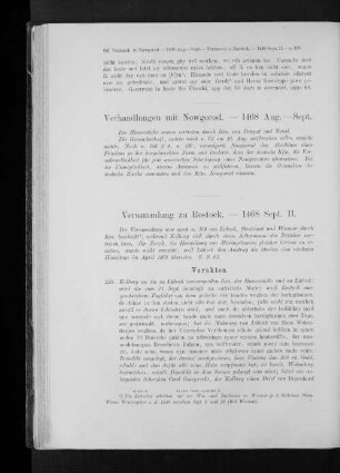 Verhandlungen mit Nowgorod. - 1468 Aug. - Sept.