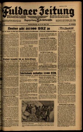 Ausgabe vom Samstag, den 21. Juni 1941.