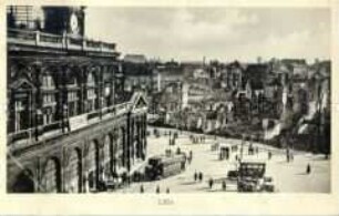 Nordbahnhof in Lille, mit Blick auf Trümmerlandschaft