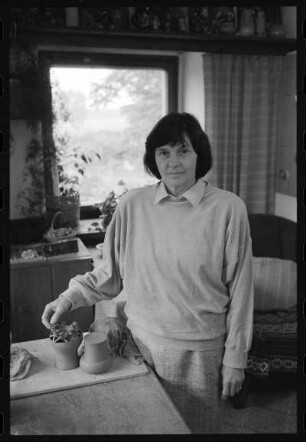 Eva-Ursula Lange (sorb. Wórša Lanzyna, 1928-2020) Baruth; sorbische Keramikerin, Grafikerin