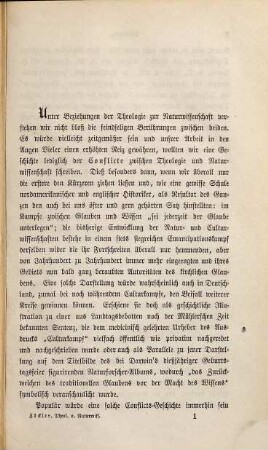Geschichte der Beziehungen zwischen Theologie und Naturwissenschaft : mit besondrer Rücksicht auf Schöpfungsgeschichte, 1. Von den Anfängen der christlichen Kirche bis auf Newton und Leibnitz