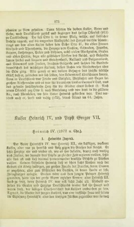 Kaiser Heinrich IV. und Papst Gregor VII.