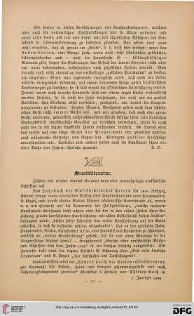 Musikliteratur