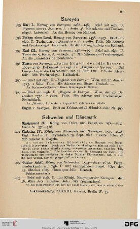 Savoyen (Nr. 395-400)