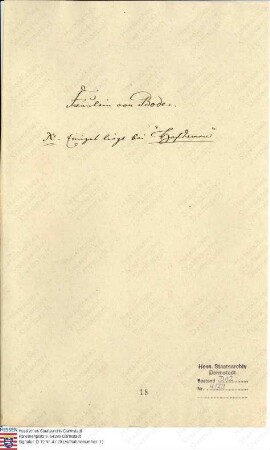Bodé, Caroline v., Hofdame