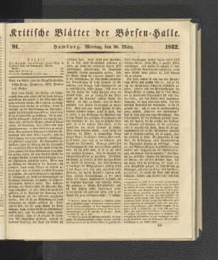 91. 26. März 1832