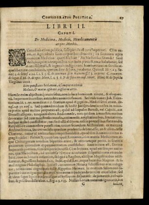 Caput I. De Medicina, Medicis, Mendicamentis atque Morbis.