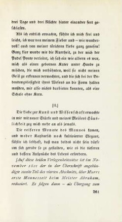 [II.] Die reiferen Monate des Mannes