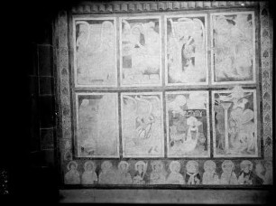 Kloster Lobenfeld - Evangelische Pfarrkirche Innenansicht Wandmalerei Heiliger (um 1200)