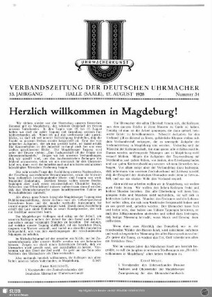 Herzlich willkommen in Magdeburg!