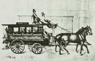 Pferde-Omnibus : Berlin, Pferdeomnibus