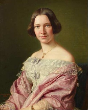 Bildnis der Frau Therese Albrecht, geb. Ermeler