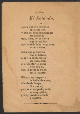 El soldado.