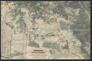 Umgebungskarte der Region Lemberg, heute Lviv, Oblast Lwiw, Ukraine, 1:14 400, Lithographie, 1836 : Lemberg mit seinen Umgebungen : nach der Original Aufname des K. K. General-Quartiermeister-Stabes ; auf Stein gravirt im Jahre 1836. - 1:14 400. - [Lemberg] , 1836. - 1 Kt. auf 9 Bl. : Lithogr. ; je 63 x 42 cm, Gesamtgr 189 x 126 cm. - Mit Schraffen