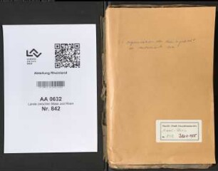 Organisation der Munizipalität zu Andernach