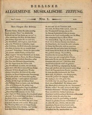 Berliner allgemeine musikalische Zeitung. 1. 1824