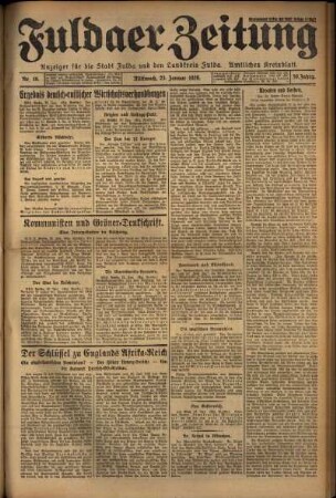 Ausgabe vom Mittwoch, den 23. Januar 1929.