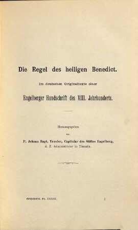 Der Geschichtsfreund : Mitteilungen des Historischen Vereins Zentralschweiz. 39. 1884