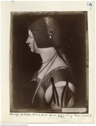 Profilbildnis der Bianca Maria Sforza
