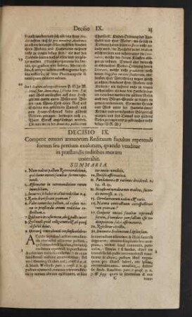 Decisio IX.