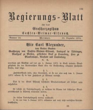Nr. 26 : 20. Dezember 1870