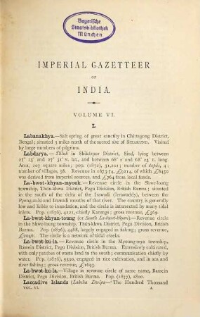 The Imperial Gazetteer of India, 6