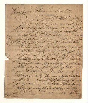 Brief von Christian Erdmann Gottlieb Prestel an Joseph Heller
