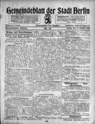 1923,43: Nr. 43, 28. Oktober 1923