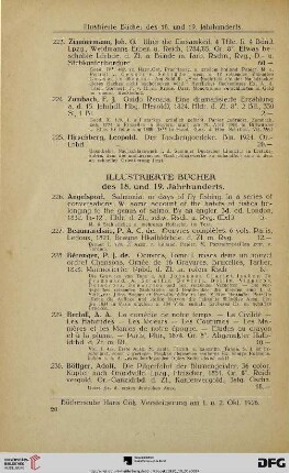 Illustrierte Bücher des 18. und 19. Jahrhunderts (Nr. 226-310)