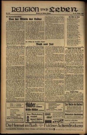 Zweite Ausgabe vom Samstag, den 30. Oktober 1937.