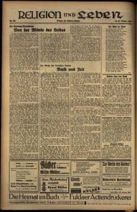Zweite Ausgabe vom Samstag, den 30. Oktober 1937.