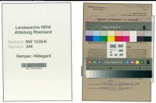 Entnazifizierung Hildegard Kemper , geb. 26.03.1915 (Lehrerin)