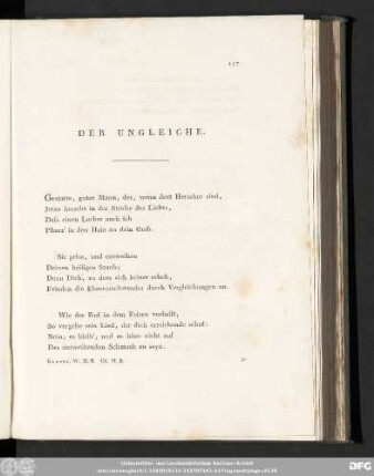Der Ungleiche.