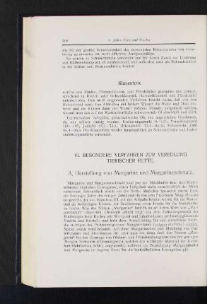 VI. Besondere Verfahren zur Veredelung tierischer Fette.