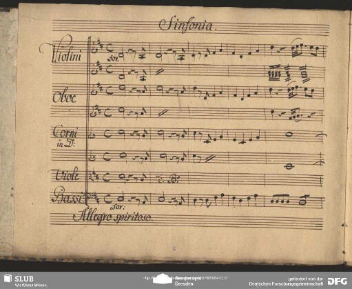 Sinfonia Einlage (Anonymus)