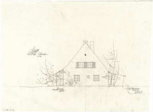 Gsaenger, Gustav; Landhaus Dr. Hans Högg - Ostseite (Ansicht)