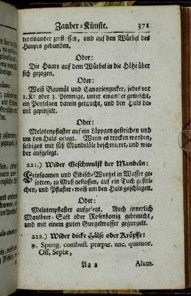 222. Wider dicke Hälse oder Kröpfe. - 272.) Wenn der Afterdarm ausgehet:[...]