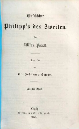 Geschichte Philipp's des Zweiten, 2