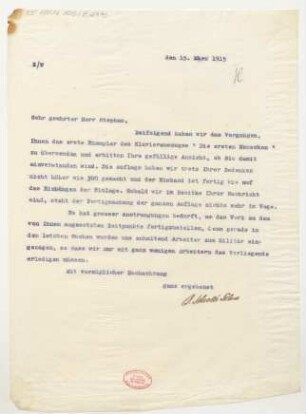 Brief an Rudi Stephan : 15.03.1915