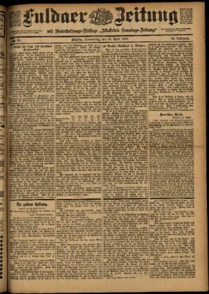 Ausgabe vom Donnerstag, den 20. April 1899.