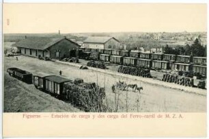 Figueras. Estacion de carga y des carga del Ferro-carril (Güterbahnhof)