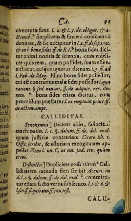Calliditas. - Custodia.