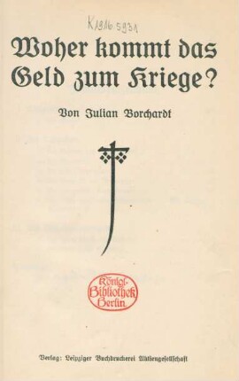 Woher kommt das Geld zum Kriege?