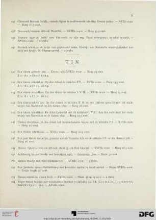 Tin (Nr. 241-256)