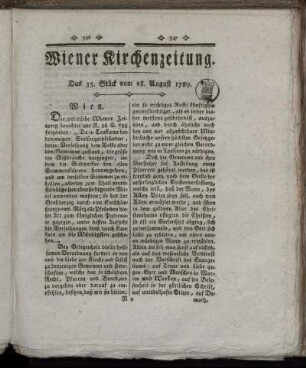 Das 35. Stück vom 28. August 1789.