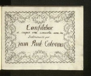 Confitebor : a 5 voci concertato con stromenti [...] 1692